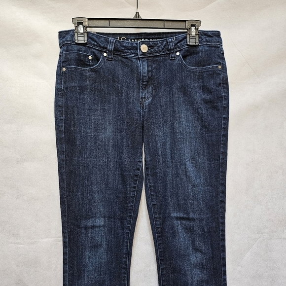Lauren Conrad Dark Wash Blue Denim Jean 84% Cotton 14% Polyester 2% Spandex Sz 8 - Picture 2 of 6